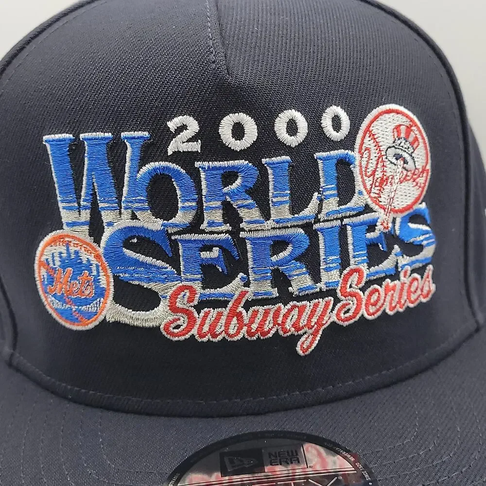 New Era Yankees Mets 2000 Subway World Series 9FIFTY Snapback A-Frame Hat NWT